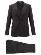 Dolce & Gabbana - Three-piece Martini-fit Wool-blend Tuxedo - Mens - Black