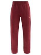 Matchesfashion.com Phipps - Logo-embroidered Organic-cotton Jersey Track Pants - Mens - Red