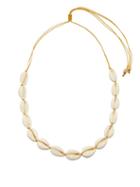 Ladies Jewellery Tohum - Puka Shell & 24kt Gold-plated Choker - Womens - White