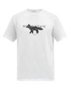 Maison Kitsun - Fox Stamp Cotton-jersey T-shirt - Mens - White