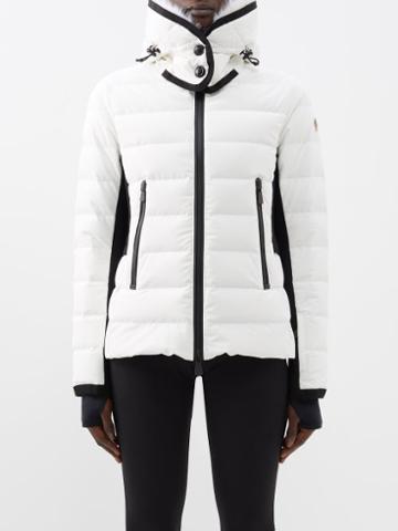 Moncler Grenoble - Lamoura Faux Fur-trim Down Ski Jacket - Womens - White