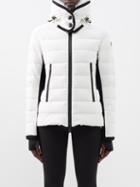 Moncler Grenoble - Lamoura Faux Fur-trim Down Ski Jacket - Womens - White