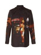 Givenchy Heavy Metal-print Distressed Shirt