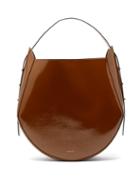 Matchesfashion.com Wandler - Corsa Patent Leather Tote Bag - Womens - Brown