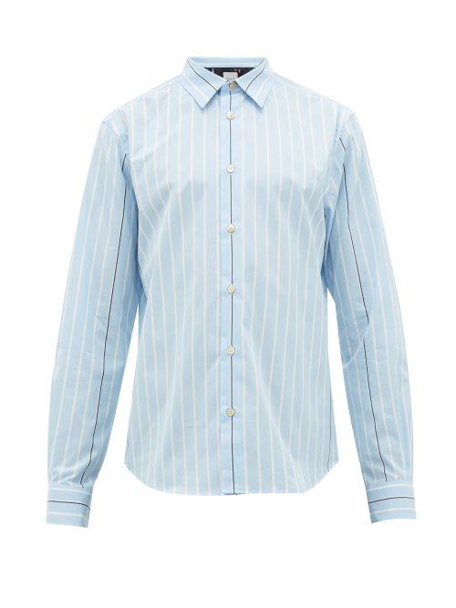 Matchesfashion.com Paul Smith - Multi Stripe Cotton Shirt - Mens - Blue