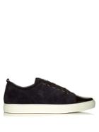 Lanvin Capped-toe Low-top Suede Trainers