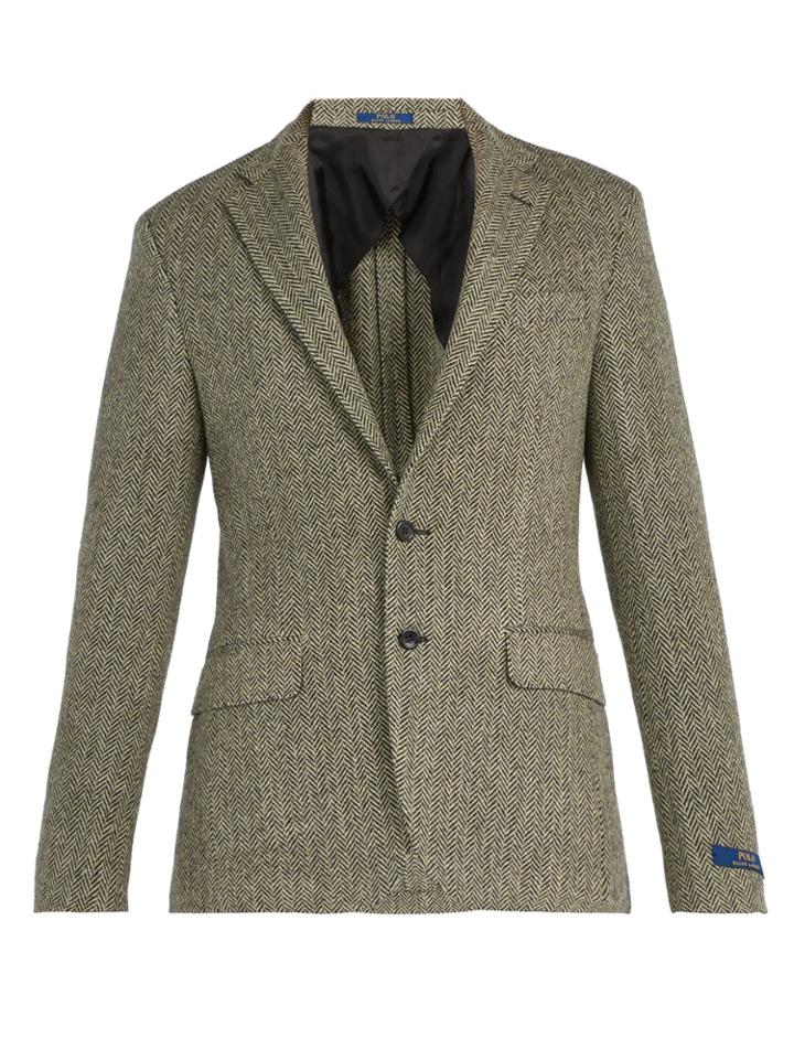 Polo Ralph Lauren Herringbone Wool-blend Blazer