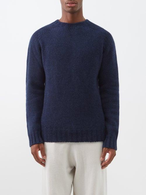 Howlin' - Barabas Crew-neck Wool Sweater - Mens - Navy