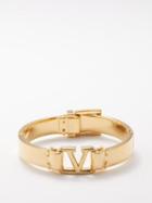 Valentino Garavani - V-logo Belt Bracelet - Womens - Yellow Gold