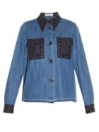 Sonia Rykiel Stone-embellished Denim Shirt
