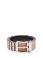 Matchesfashion.com Burberry - Reversible Vintage Check Belt - Mens - Tan Multi