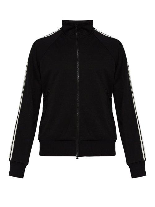 Matchesfashion.com Y-3 - Striped Zip Through Sweatshirt - Mens - Black