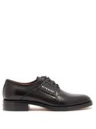 Matchesfashion.com Givenchy - Cruz Rubber Logo Leather Derby Shoes - Mens - Black