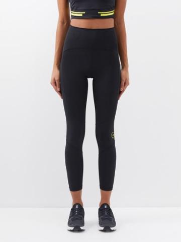 Adidas By Stella Mccartney - Truepurpose Logo-print Jersey Leggings - Womens - Black