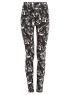 Matchesfashion.com The Upside - Japanese Forest Print Technical Jersey Leggings - Womens - Black Pink