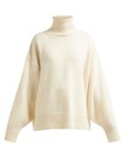 Matchesfashion.com The Row - Pheliana Roll Neck Cashmere Sweater - Womens - Ivory