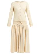 Matchesfashion.com Lemaire - Cotton Jersey Dress - Womens - Beige