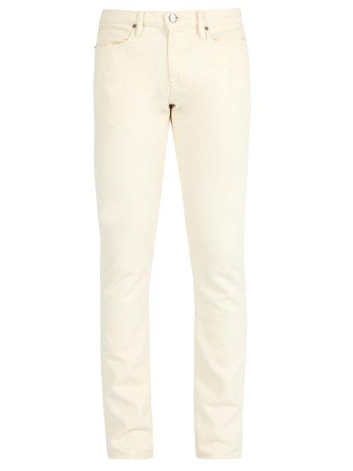 Matchesfashion.com Frame - L'homme Slim Fit Jeans - Mens - Beige