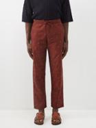 Smr Days - Malibu Drawstring Cotton-twill Trousers - Mens - Red Multi