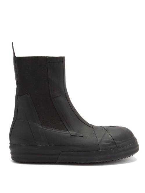 Matchesfashion.com Rick Owens - Bozo Rubber Chelsea Boots - Mens - Black