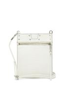 Matchesfashion.com Rick Owens - Glossed Snakeskin Cross-body Pouch - Womens - White