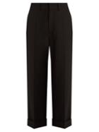 Chloé Wide-leg Cropped Stretch-wool Trousers
