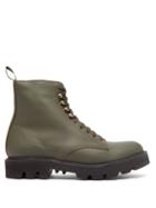 Grenson - Jude Rubberised-leather Boots - Mens - Khaki