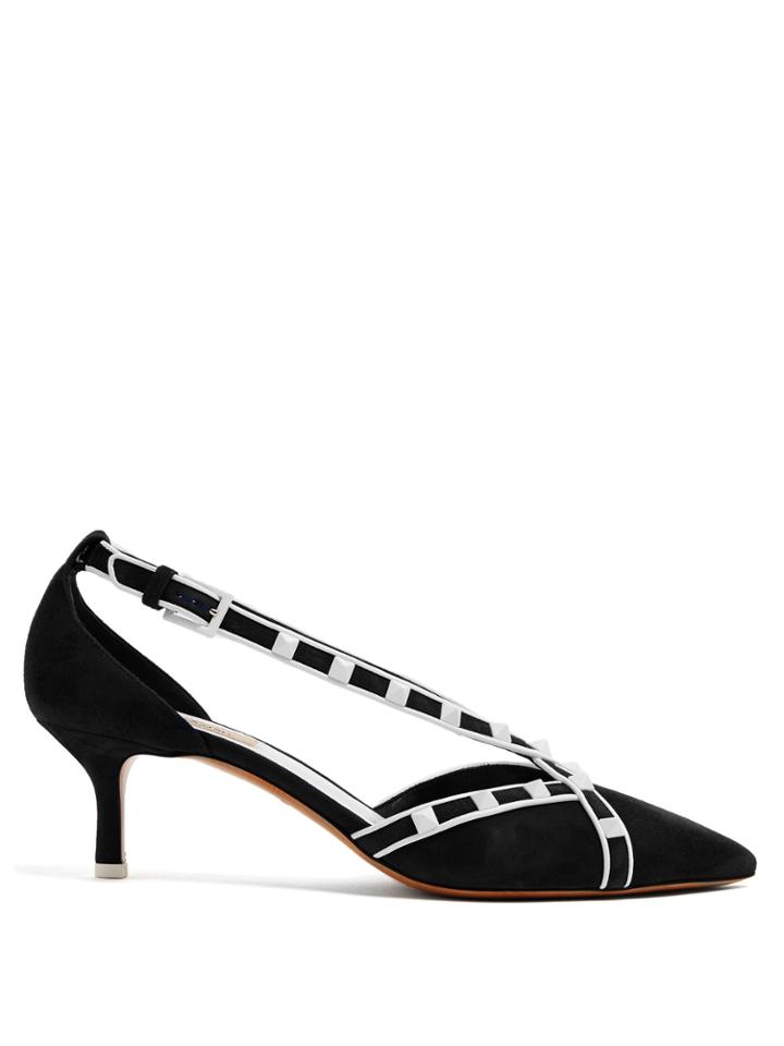Valentino Free Rockstud Suede Pumps