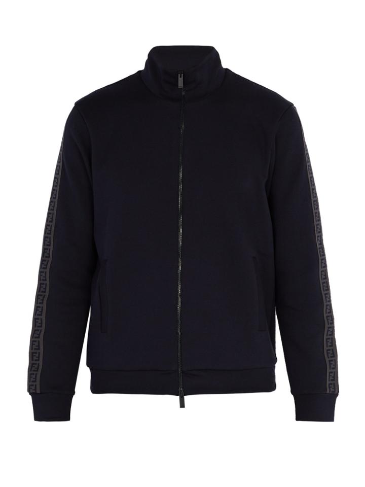 Fendi Logo-jacquard Cotton-blend Sweatshirt