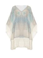 Athena Procopiou Little Lies Cotton And Silk-blend Kaftan
