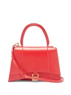 Matchesfashion.com Balenciaga - Hourglass Medium Leather Shoulder Bag - Womens - Red