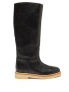 Legres - 30 Leather Knee-high Boots - Womens - Black