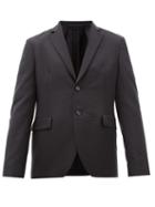 Matchesfashion.com Acne Studios - Antibes Single Breasted Wool Blend Jacket - Mens - Black
