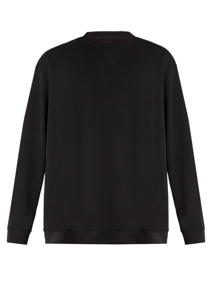 Raf Simons Oversized Wave-print Cotton Sweatshirt