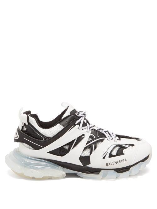 Balenciaga - Track Panelled Trainers - Mens - White Black