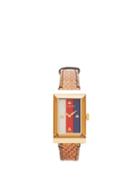 Matchesfashion.com Gucci - G Frame Snakeskin Watch - Womens - Brown