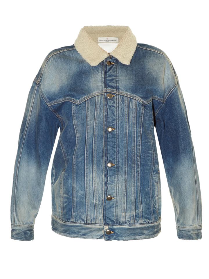 Golden Goose Deluxe Brand Kinney Shearling-lined Denim Jacket
