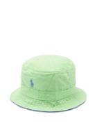Matchesfashion.com Polo Ralph Lauren - Logo-embroidered Cotton-twill Bucket Hat - Mens - Green