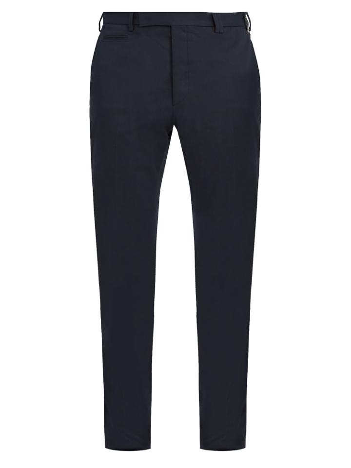 Fendi Slim-fit Cotton-blend Gabardine Chino Trousers