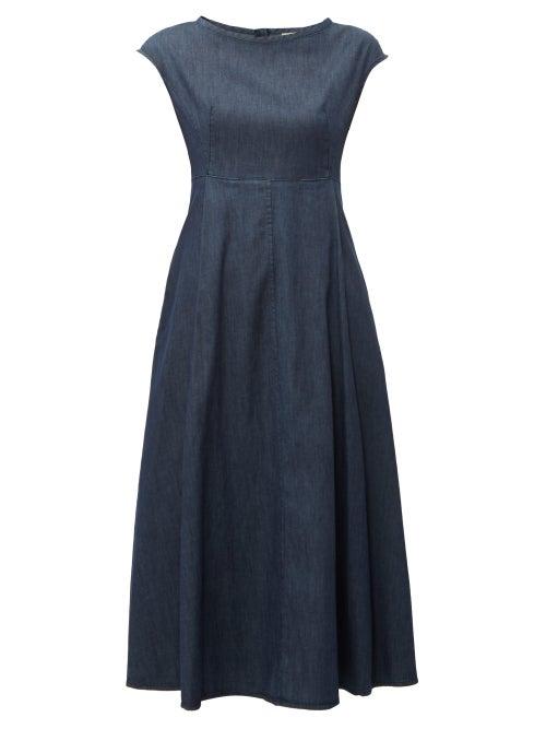 Matchesfashion.com Weekend Max Mara - Occhio Dress - Womens - Navy