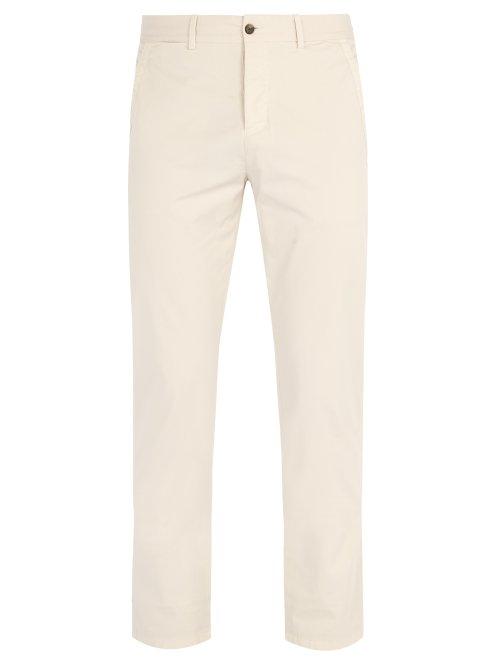 Matchesfashion.com S0rensen - Driver Cotton Blend Chino Trousers - Mens - Beige