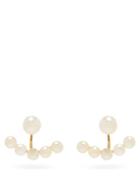 Matchesfashion.com Mateo - Pearl & 14kt Gold Jacket Earrings - Womens - Pearl