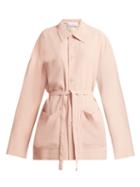 Matchesfashion.com Raey - Pocket Front Crepe Jacket - Womens - Pink