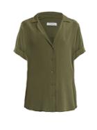 Equipment Colette Short-sleeved Silk Shirt