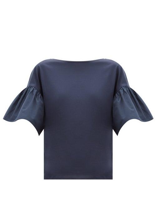 Matchesfashion.com Weekend Max Mara - Clara T-shirt - Womens - Navy