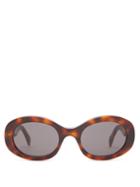 Ladies Accessories Celine Eyewear - Oval Tortoiseshell-acetate Sunglasses - Womens - Tortoiseshell