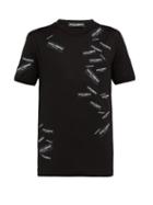 Matchesfashion.com Dolce & Gabbana - Logo Tape Cotton T Shirt - Mens - Black