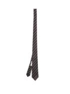Matchesfashion.com Alexander Mcqueen - Striped Silk Tie - Mens - Black