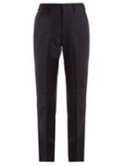 Connolly High-rise Straight-leg Wool-blend Jersey Trousers