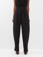 Wardrobe.nyc Wardrobe. Nyc - X Hailey Bieber Pleated Wool Suit Trousers - Womens - Black